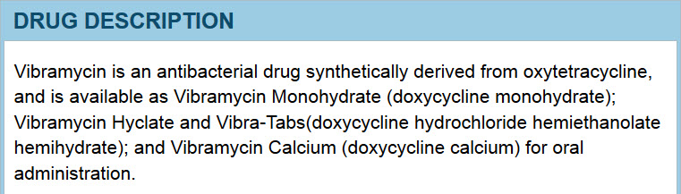 Price Vibramycin, where to buy. Buy Vibramycin in a conventional pharmacy is not easy, so usually experts suggest buying this drug in an online pharmacy.